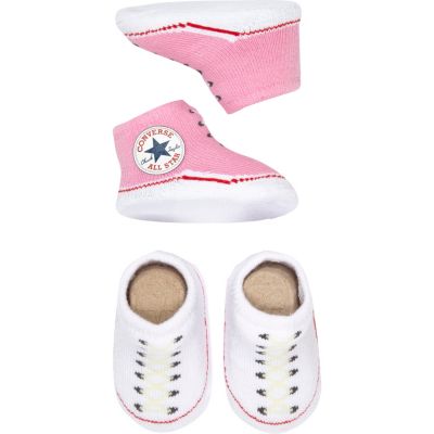 Mini girls pink Converse booties